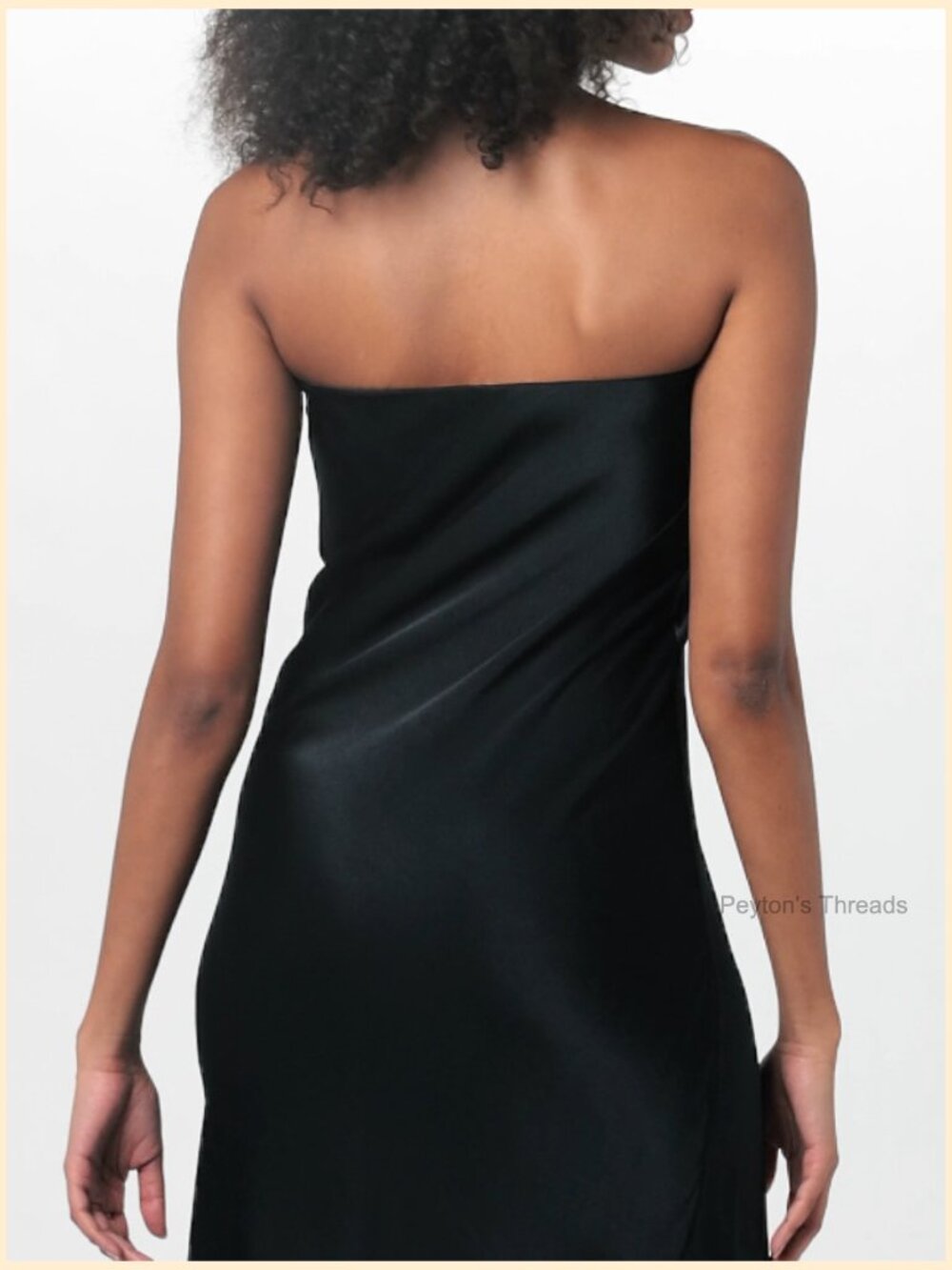 Strapless Midi Dress A-Line Silhouette Wedding Occasion - Picture 7 of 7